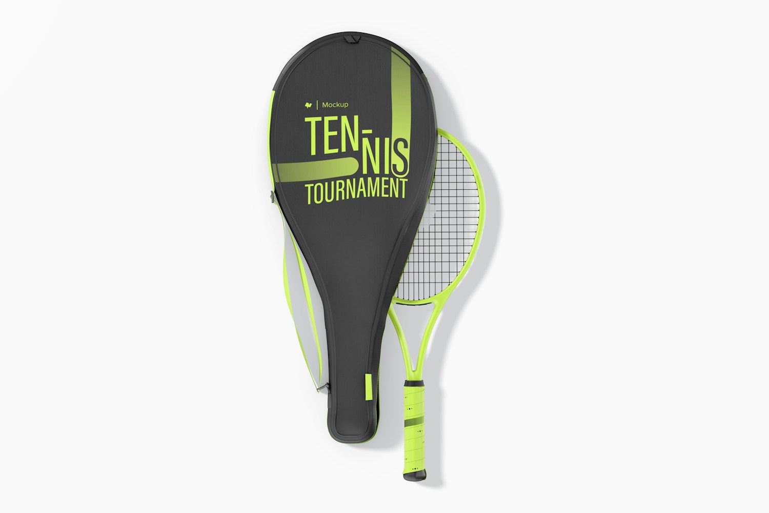 Tennis Racquet Bag Mockup, Top View