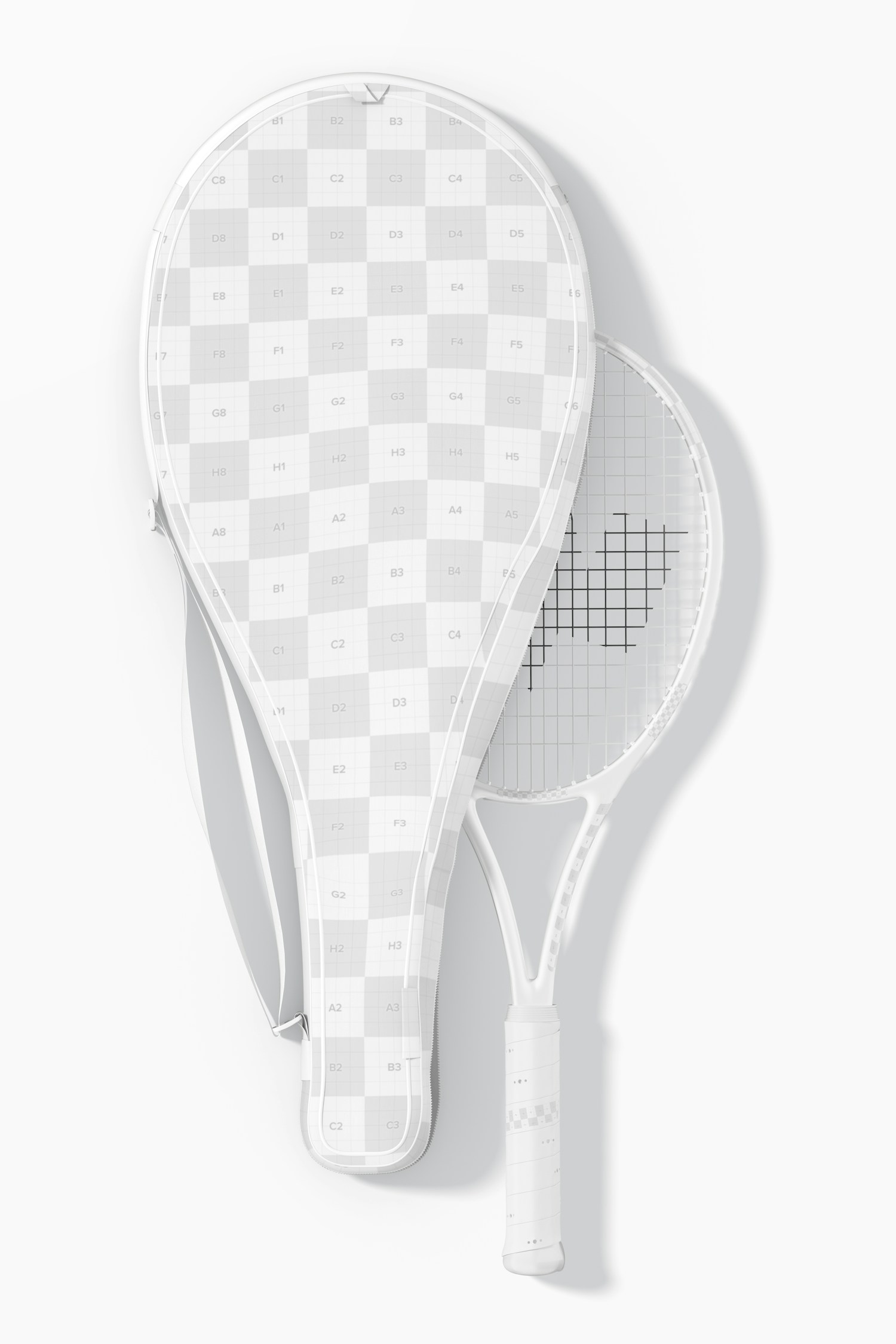 Tennis Racquet Bag Mockup, Top View