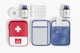 Portable First Aid Kit Mockup, Top View