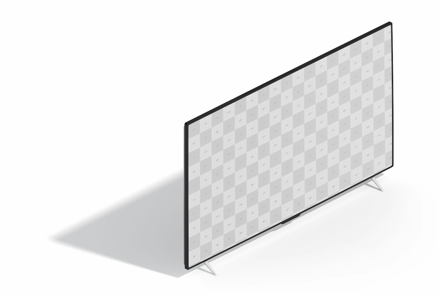 TV 85" Mockup, Right View