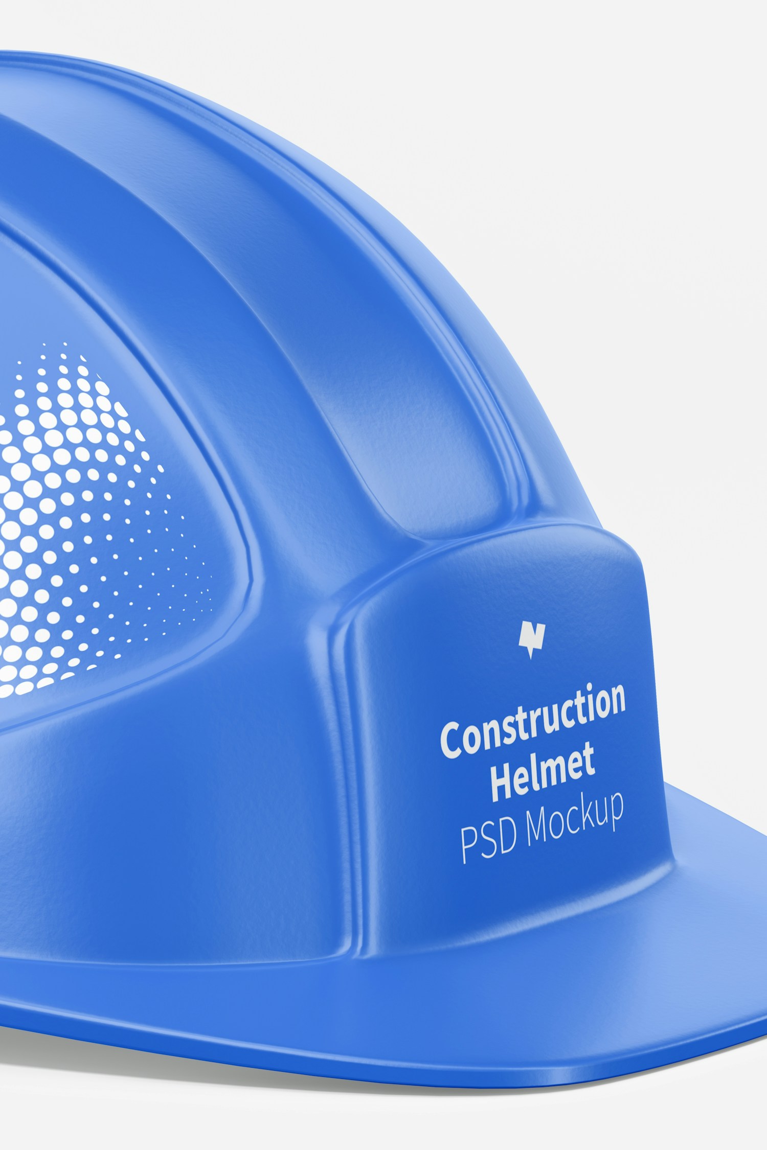 Construction Helmet Mockup, Close Up