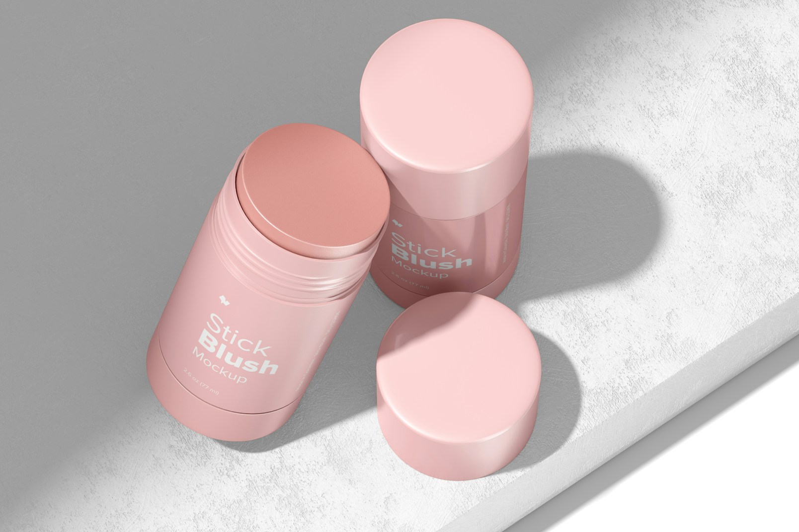 Stick Blushes Mockup, Top View