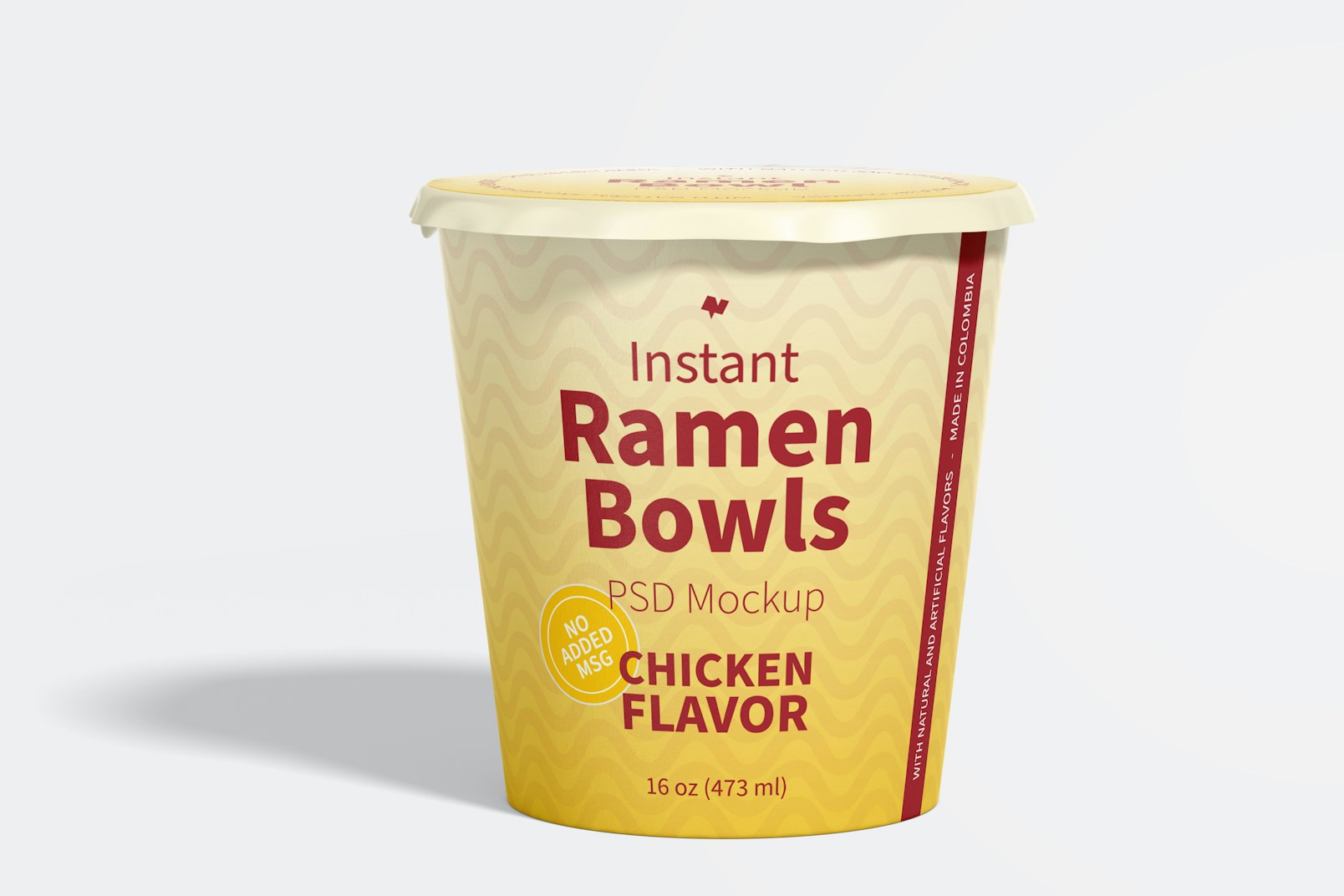 Instant Ramen Bowl Mockup