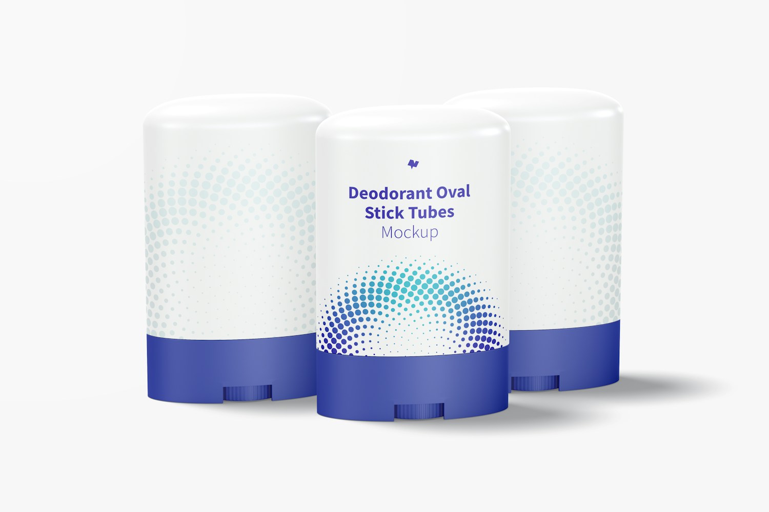Deodorant Oval Stick Tubes Set Mockup