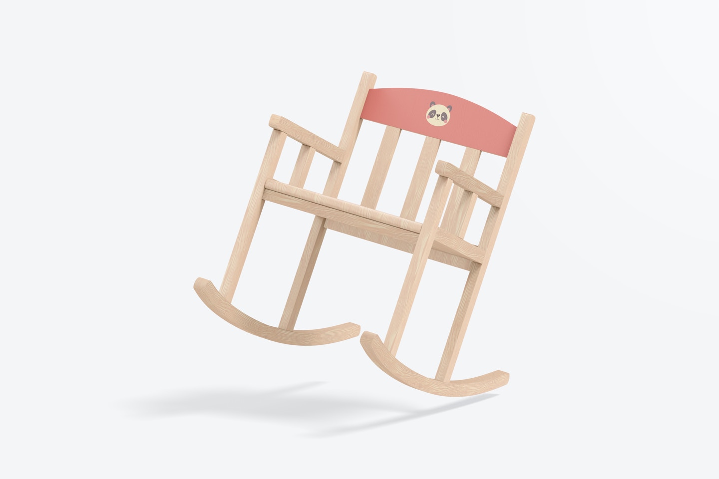 Rocking Chair for Kids Mockup, Falling