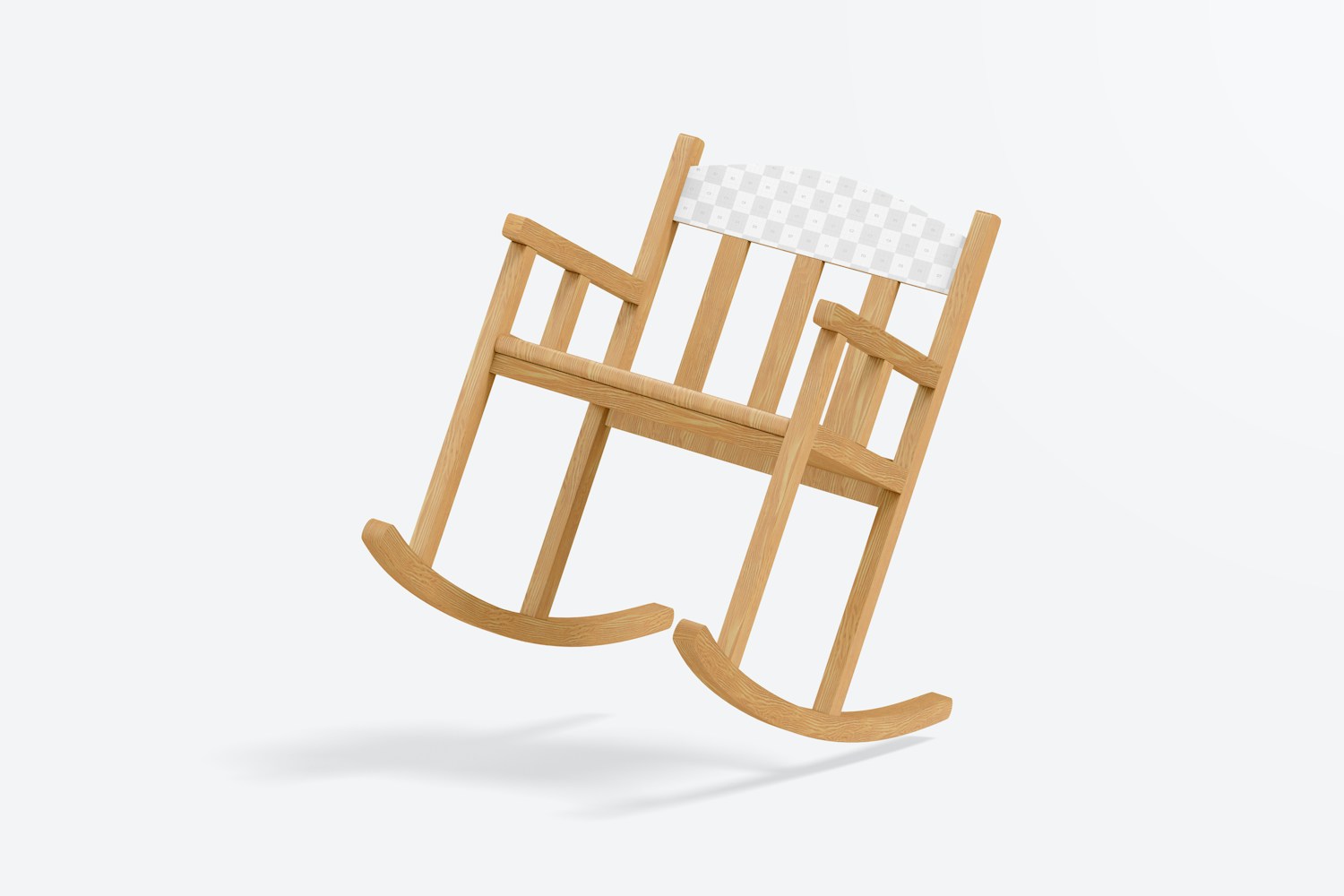 Rocking Chair for Kids Mockup, Falling