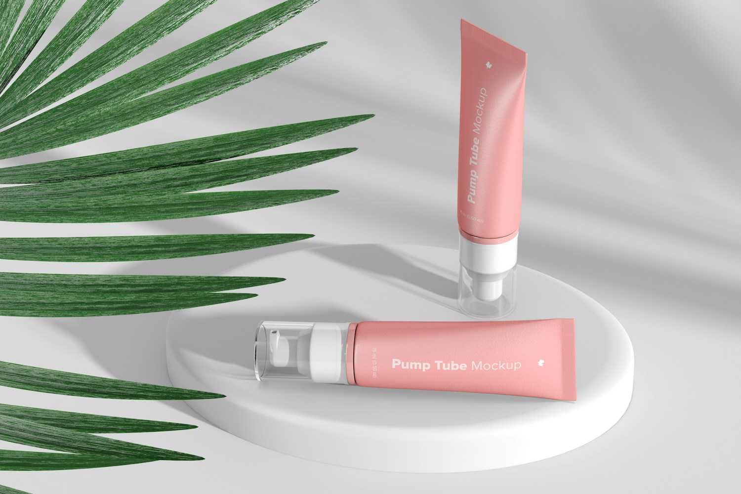 Pump Tubes Mockup, Standing and Dropped Pump Tubes Mockup, Standing and Dropped