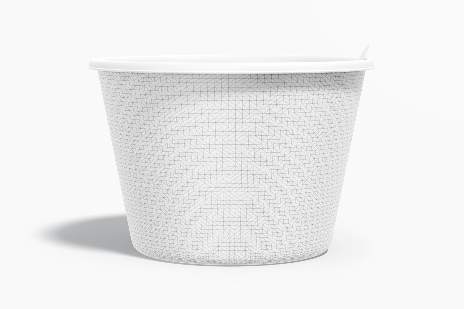 Ice Cream Paper Cup Mockup, Front View