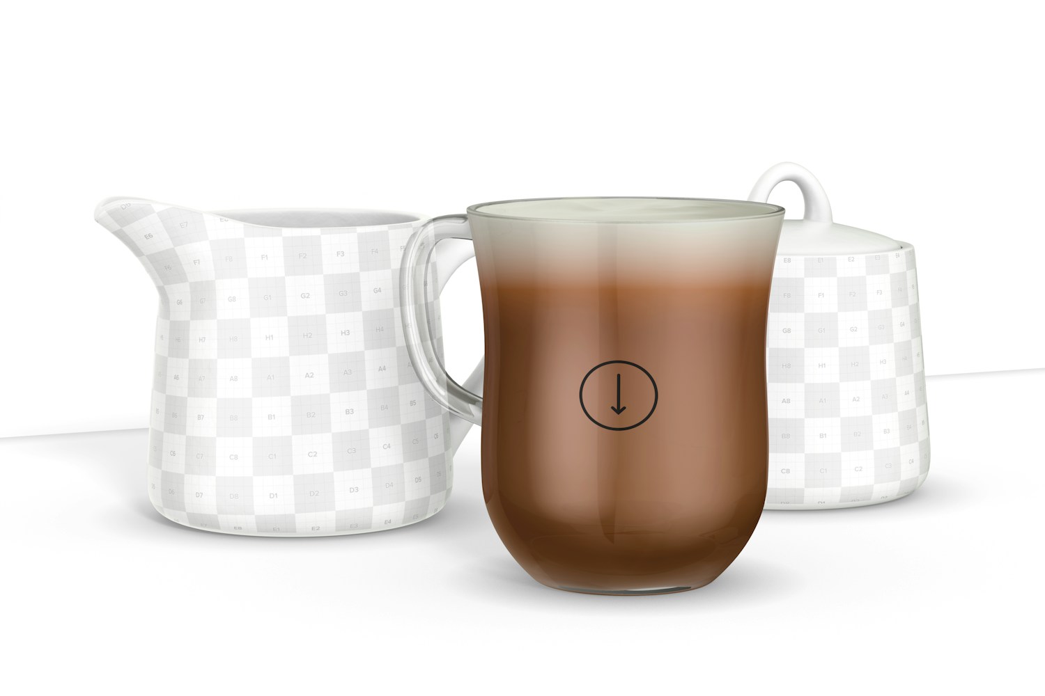 Small Glass Cup Mockup