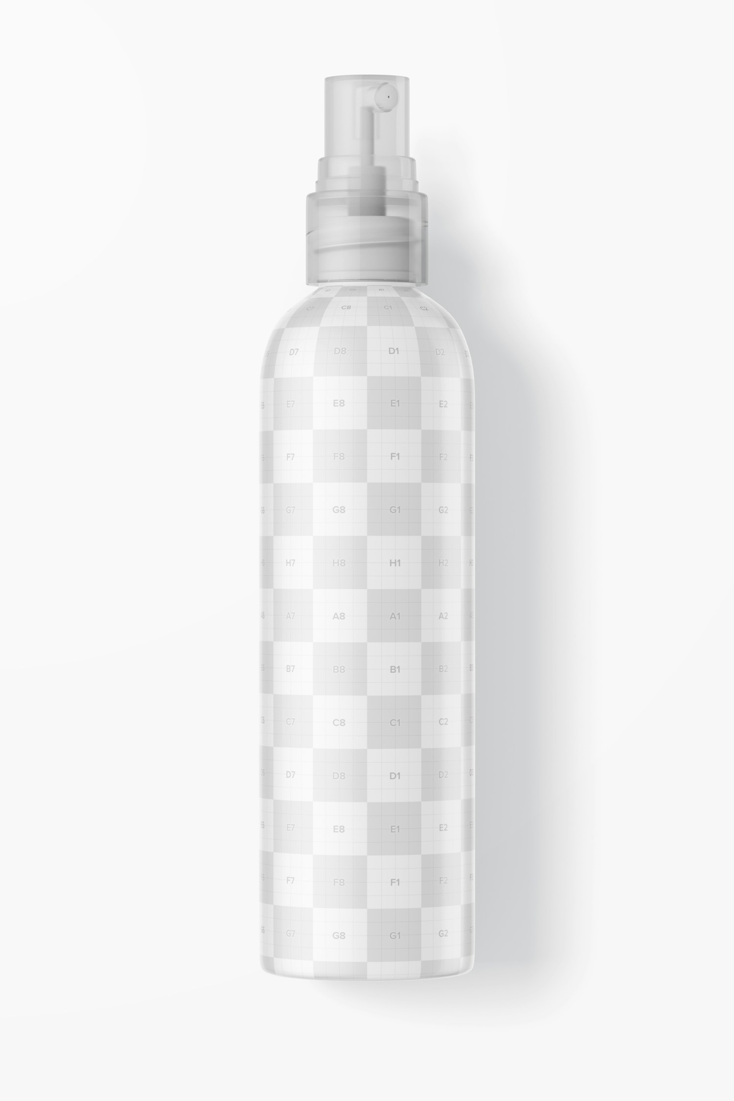 4 oz Rounded Spray Mockup, Top View
