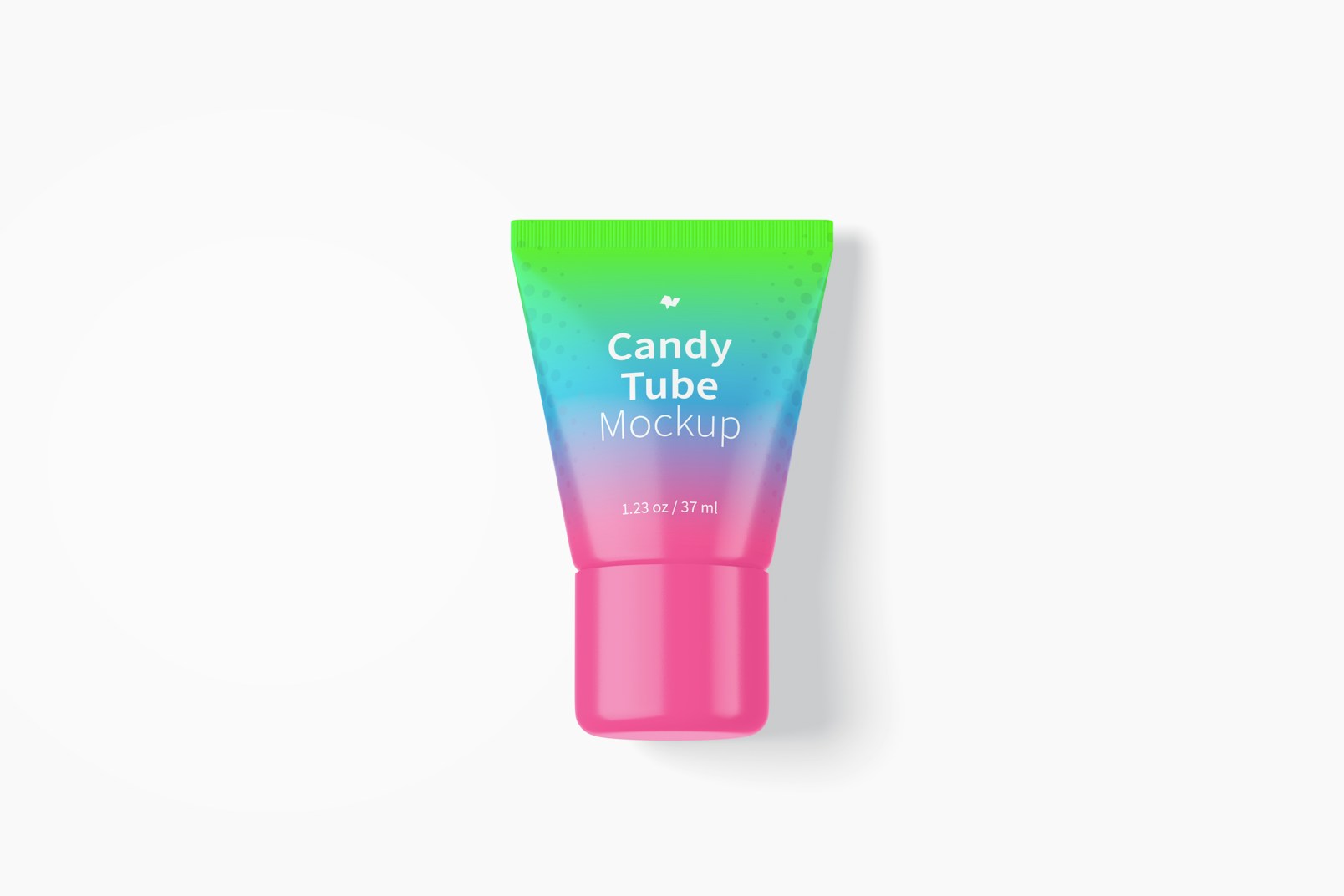 1.23 Oz Candy Tube Mockups, Top View 02