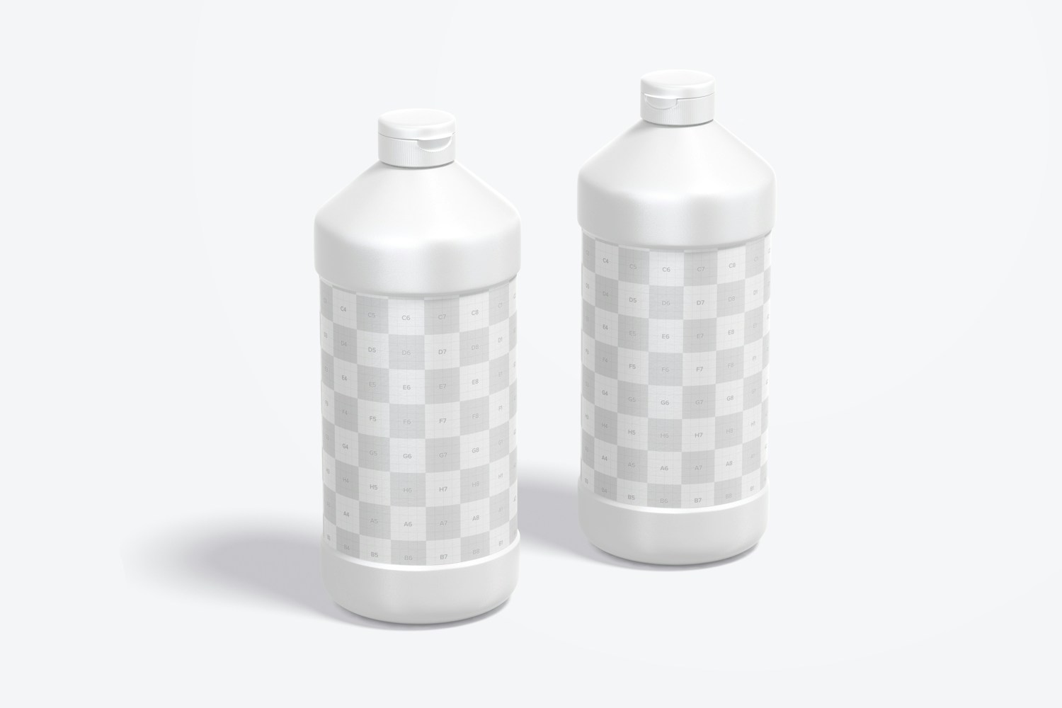 32 oz Paint Bottles Mockup