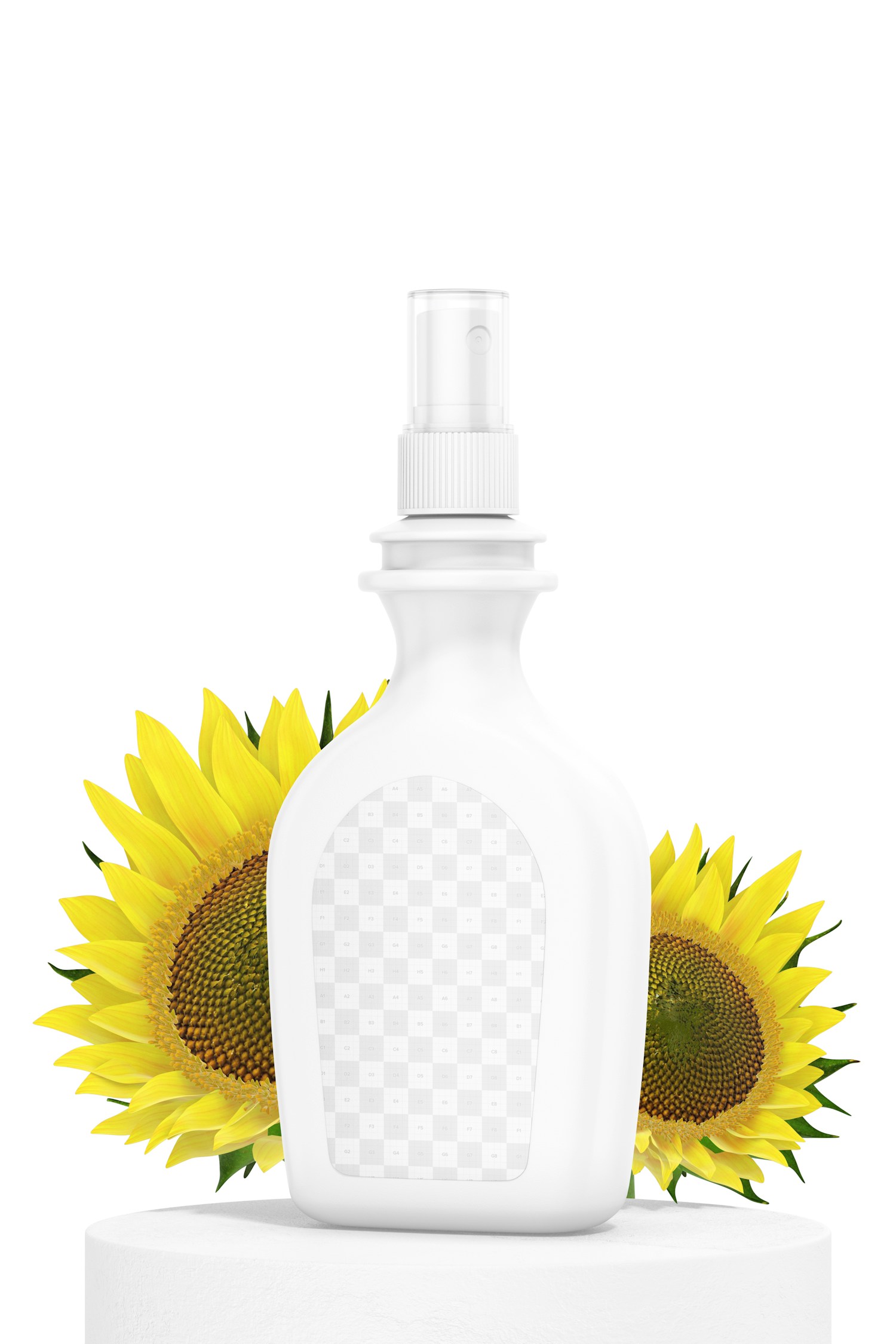 12 oz Vegetable Oil Spray Bottle Mockup, on Surface