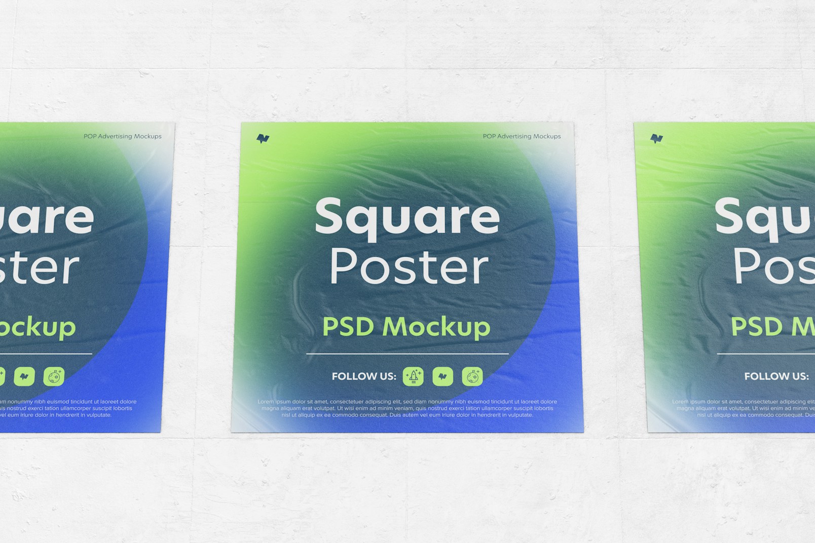 Square Posters Mockup