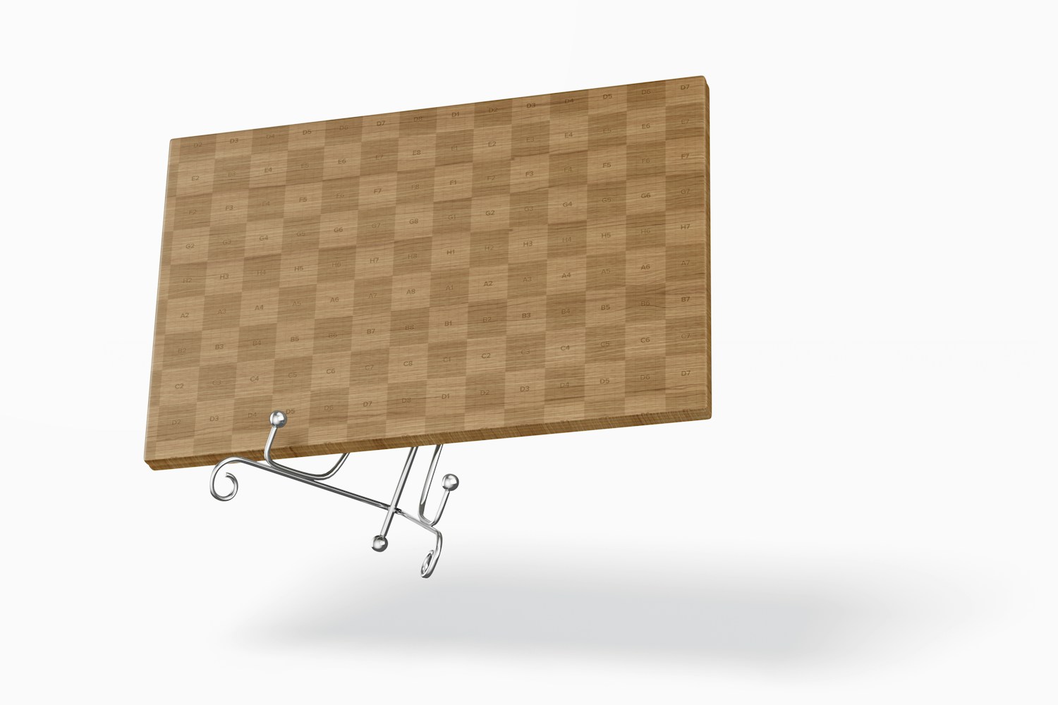 Wooden Table Sign Mockup, Falling