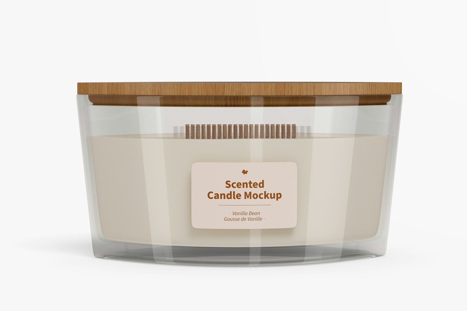Scented Candle Mockup, Front View