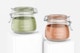 Medical Glass Jars on Podiums Mockup