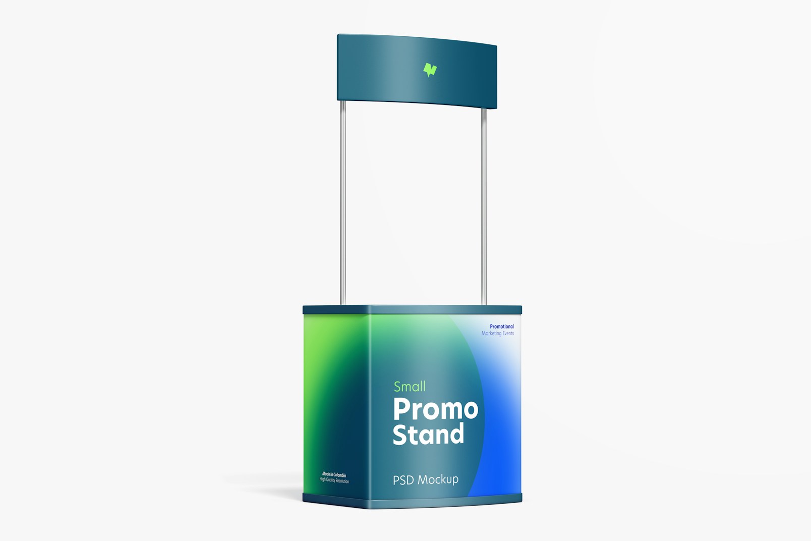 Small Promo Stand Mockup, Right View