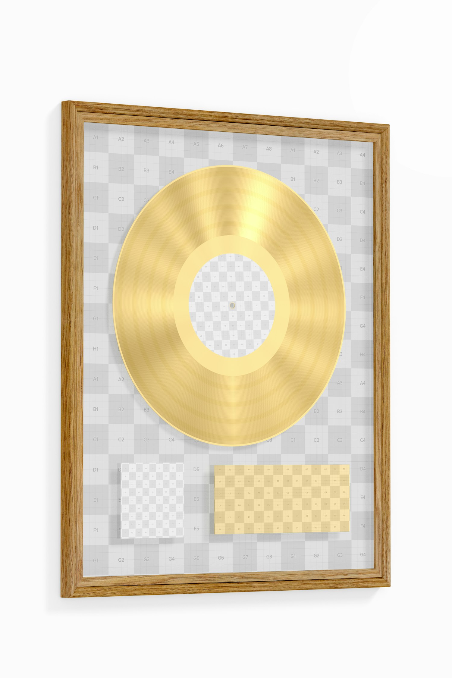 Maqueta de Disco de Oro, Vista Izquierda
