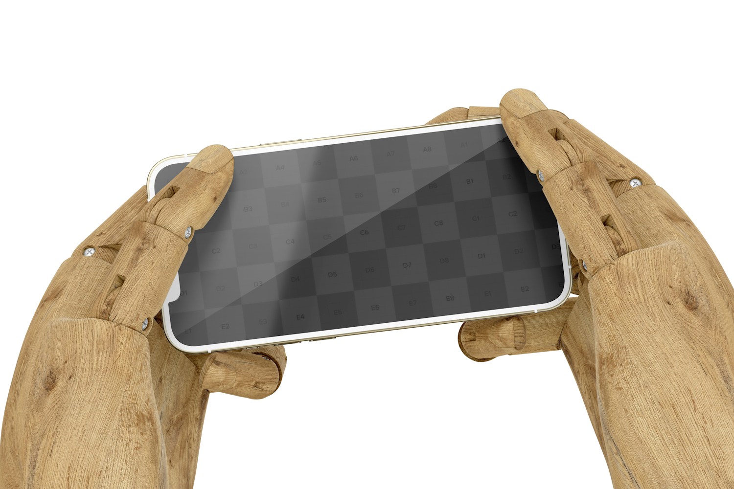 Smartphone with Hands Mockup 02