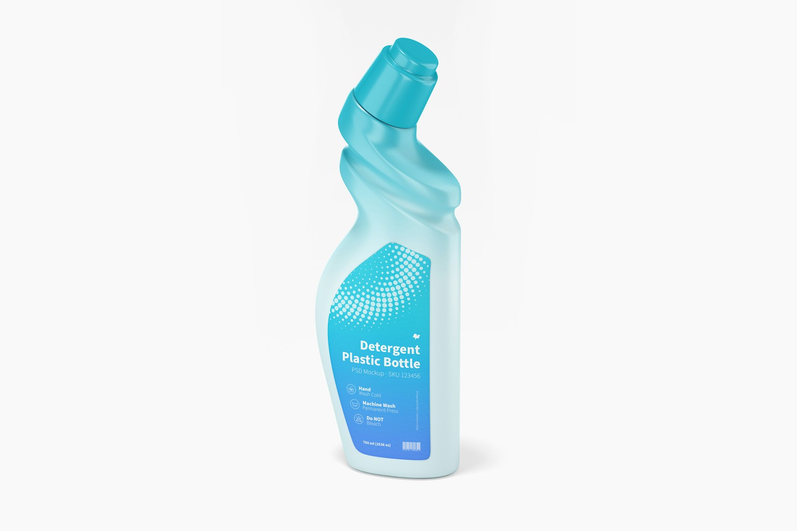 Detergent Plastic Bottle Mockup