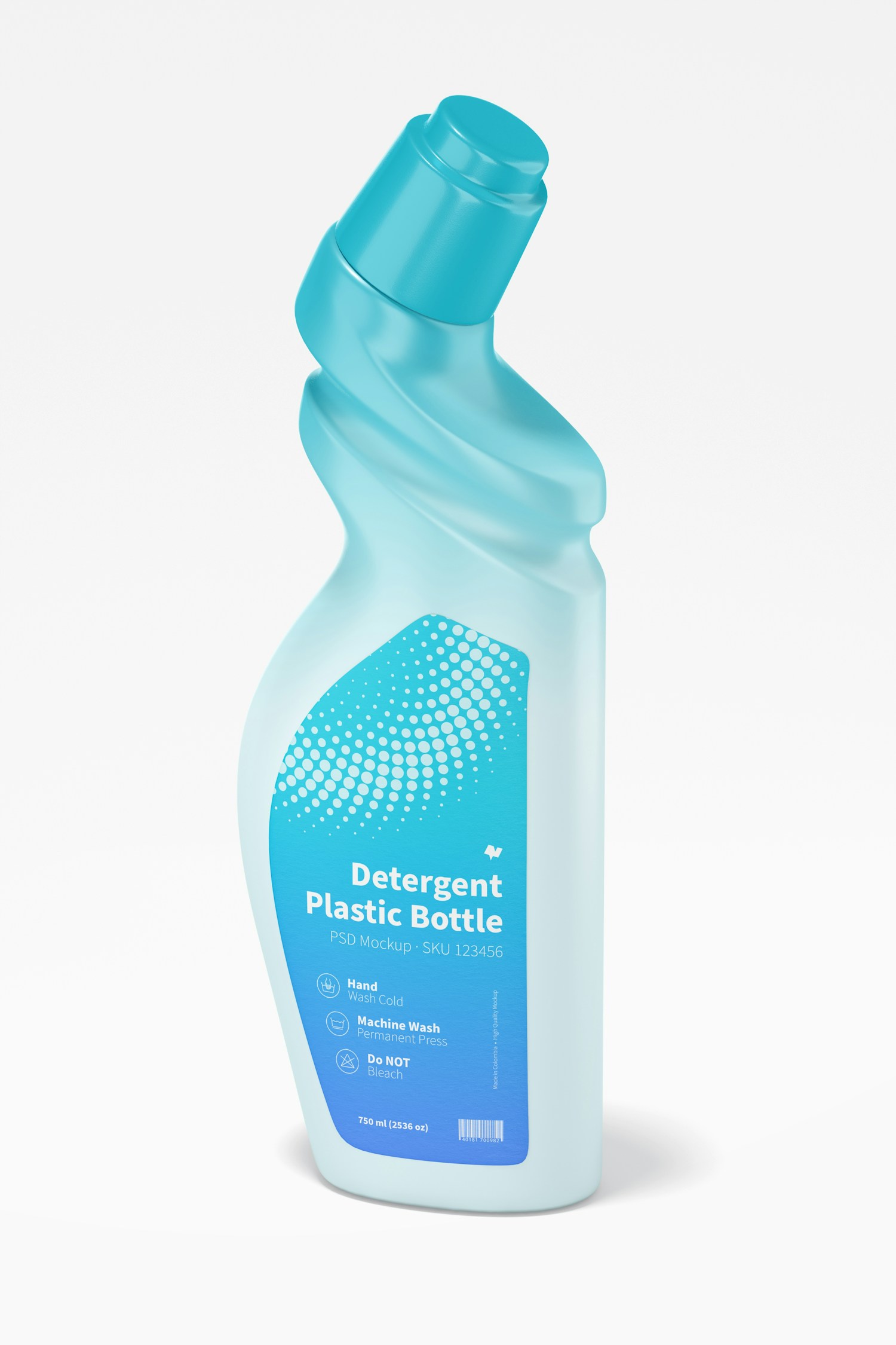 Maqueta de Botella Plástica de Detergente