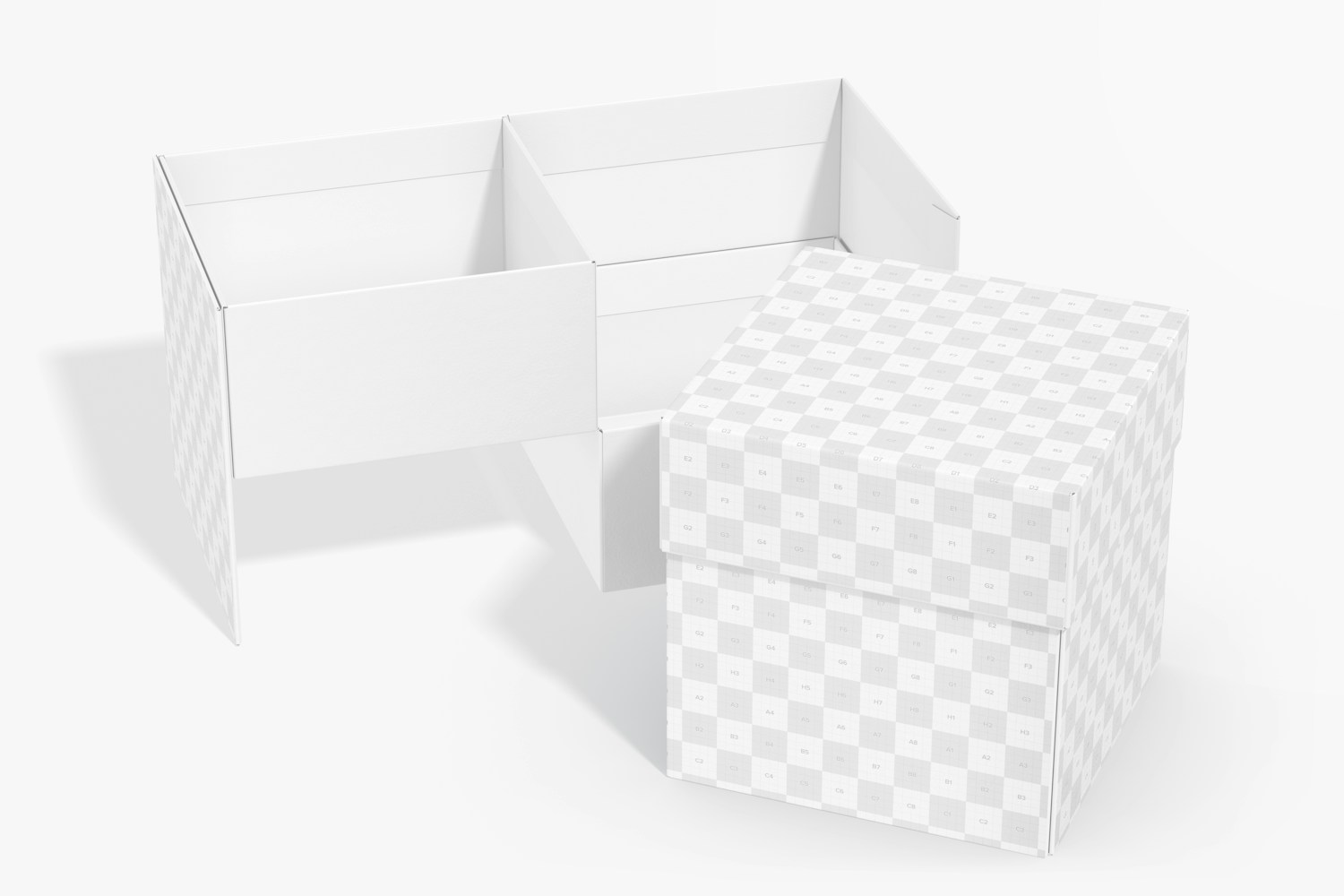 Two Tier Boxes Mockup