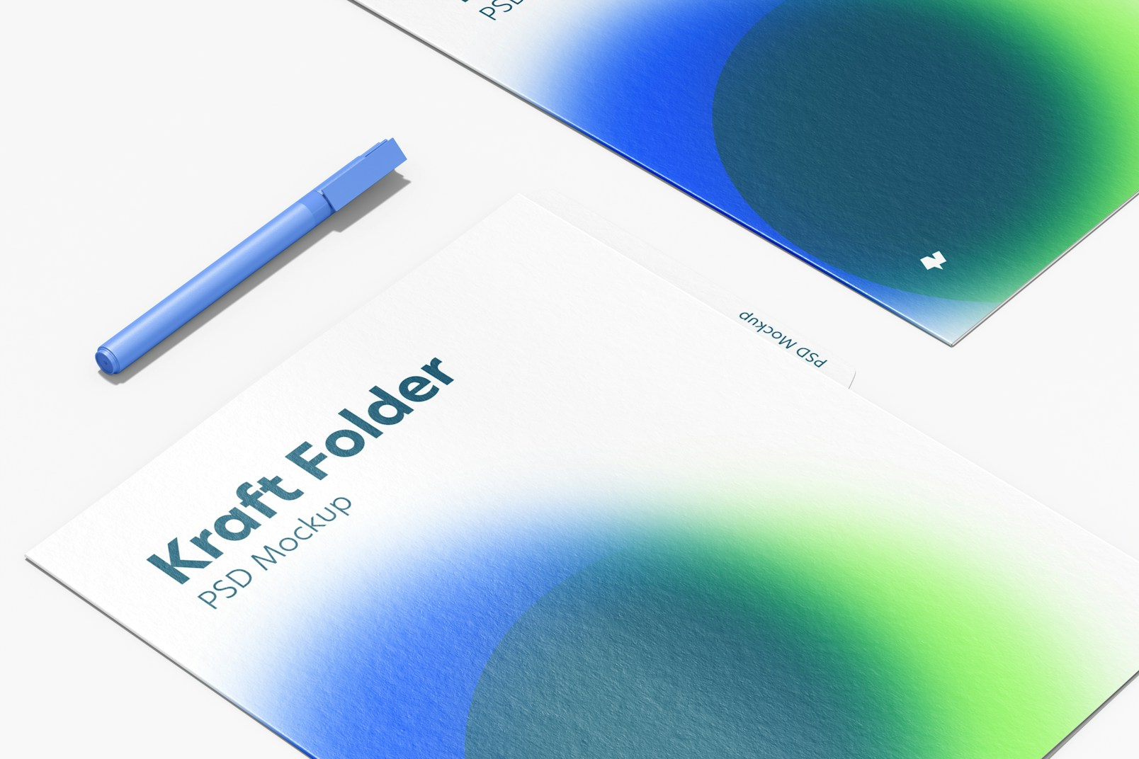 Maqueta de Folders Kraft, Primer Plano