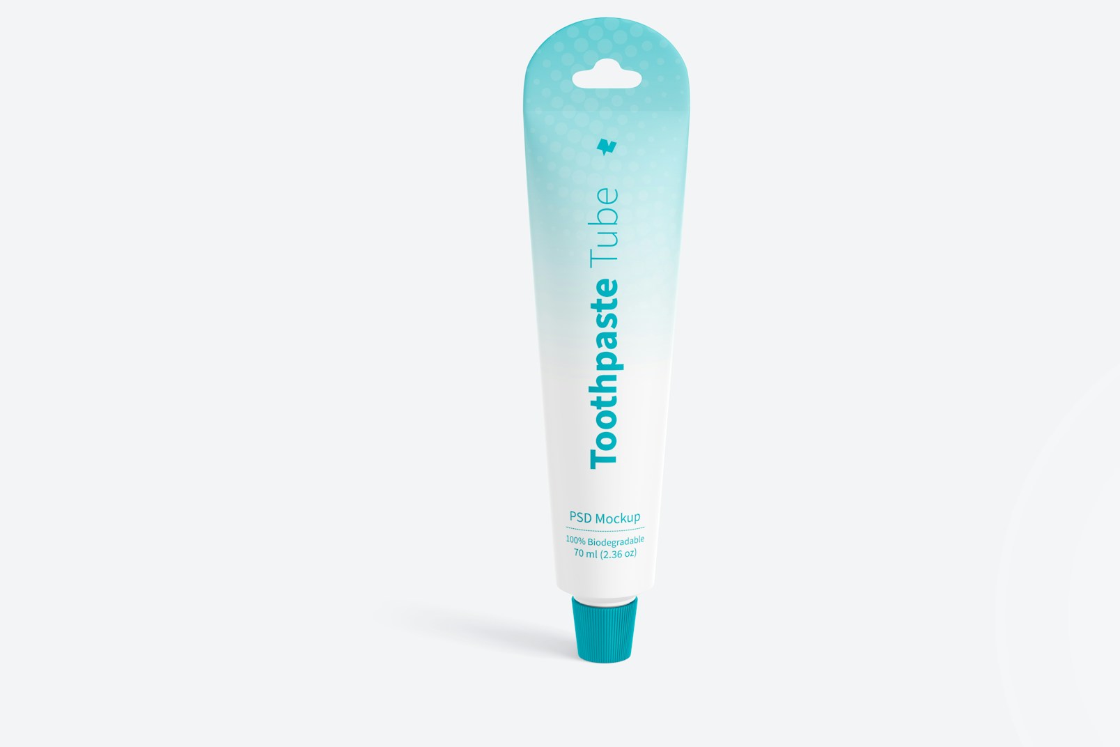 Toothpaste Tube Mockup, Front View