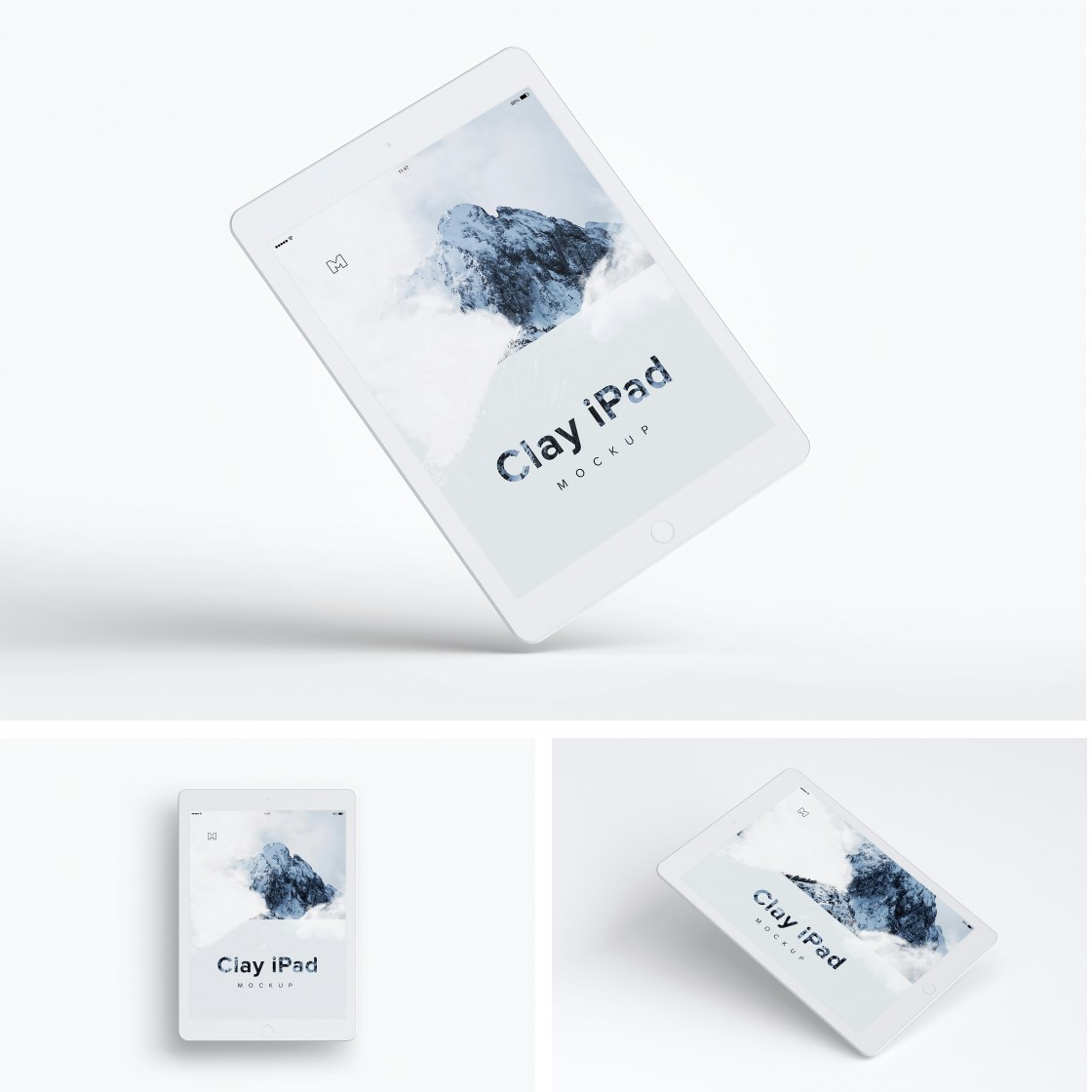 Clay iPad Mockups Poster