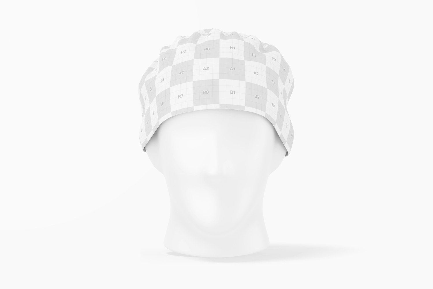 Fabric Surgical Cap Mockup, Front View