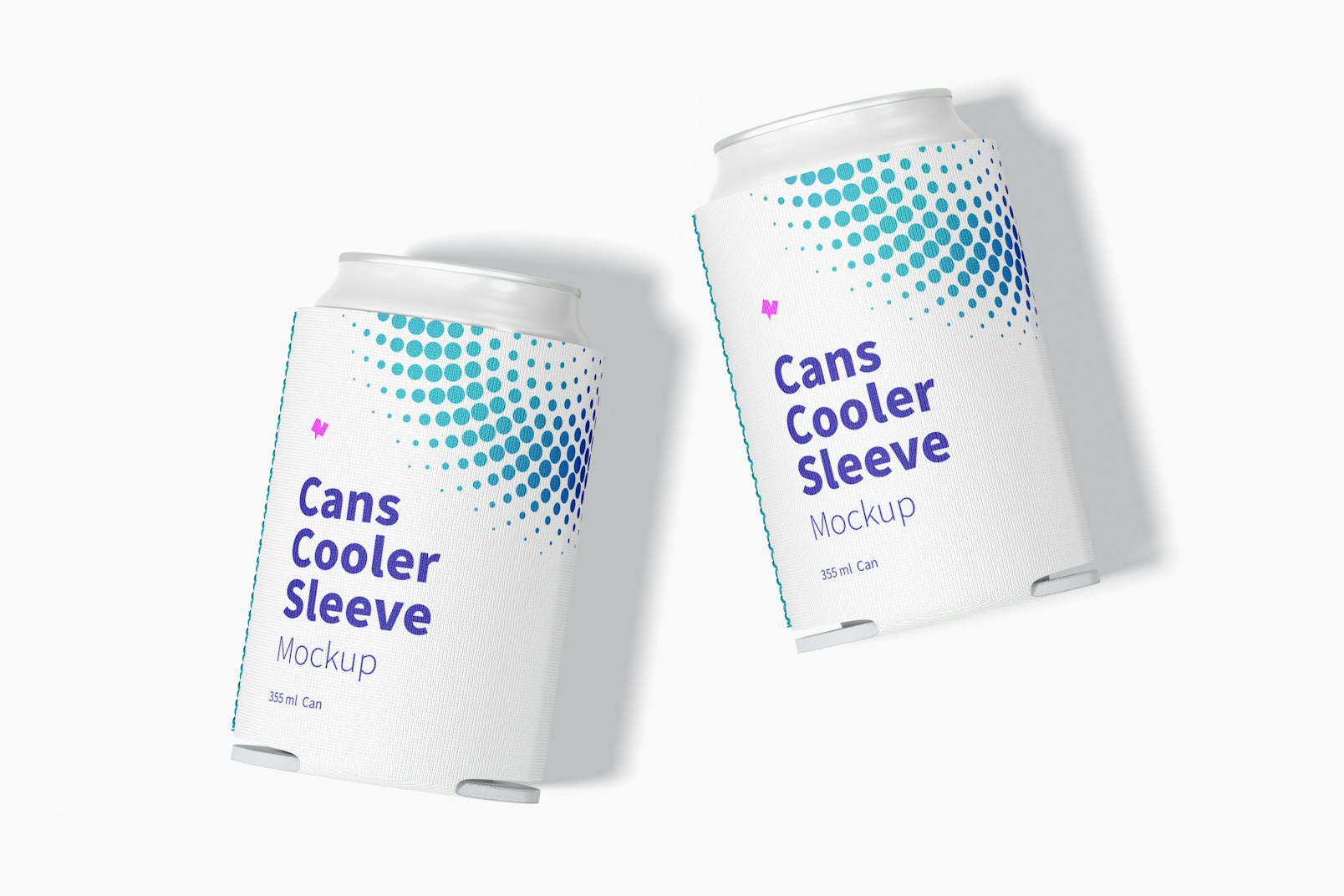Neoprene 355 ml Can Cooler Sleeve Mockup, Top View