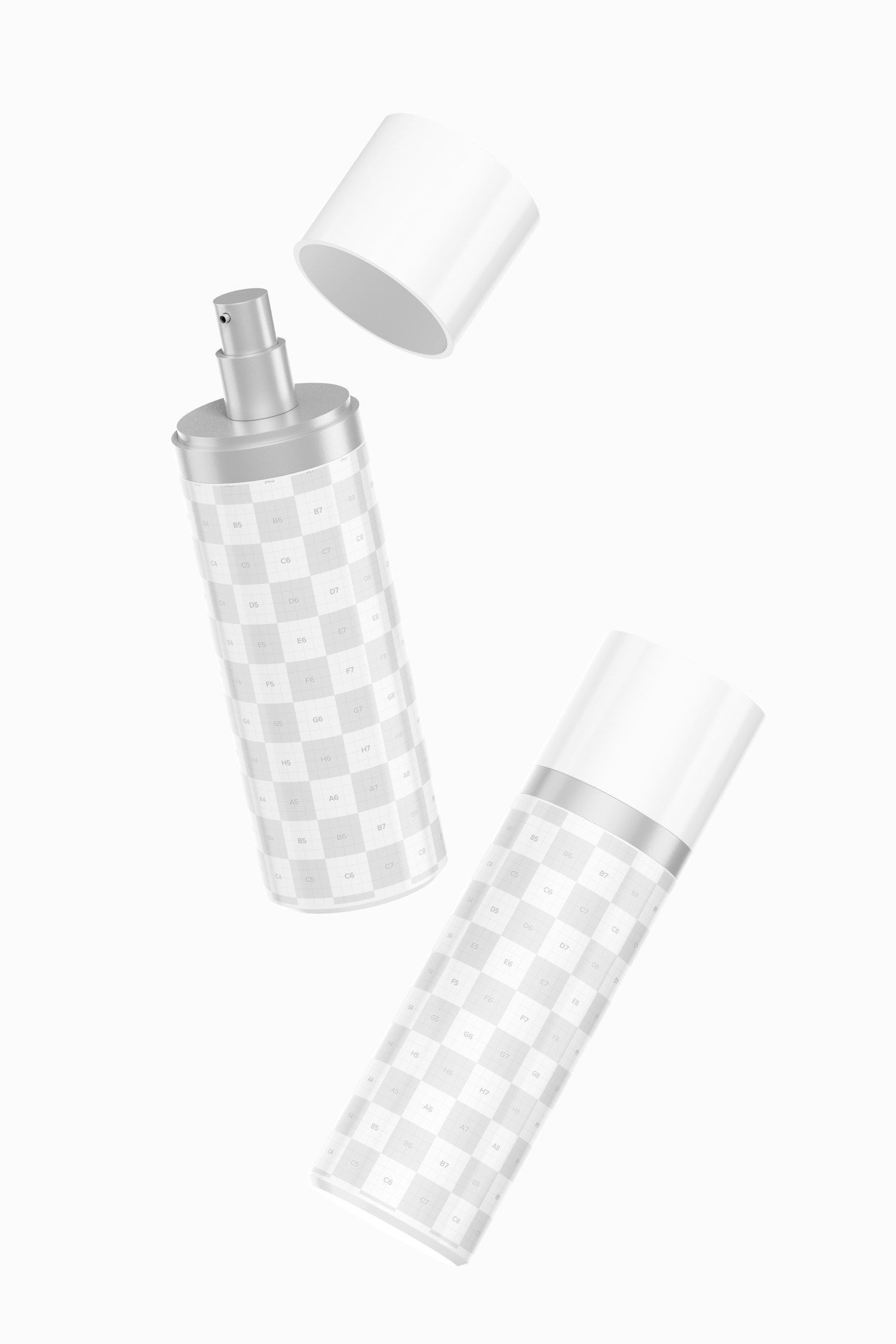 Face Lotion Mockup, Falling Face Lotion Mockup, Falling