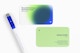Rounded Corner Business Card Mockup, Top View