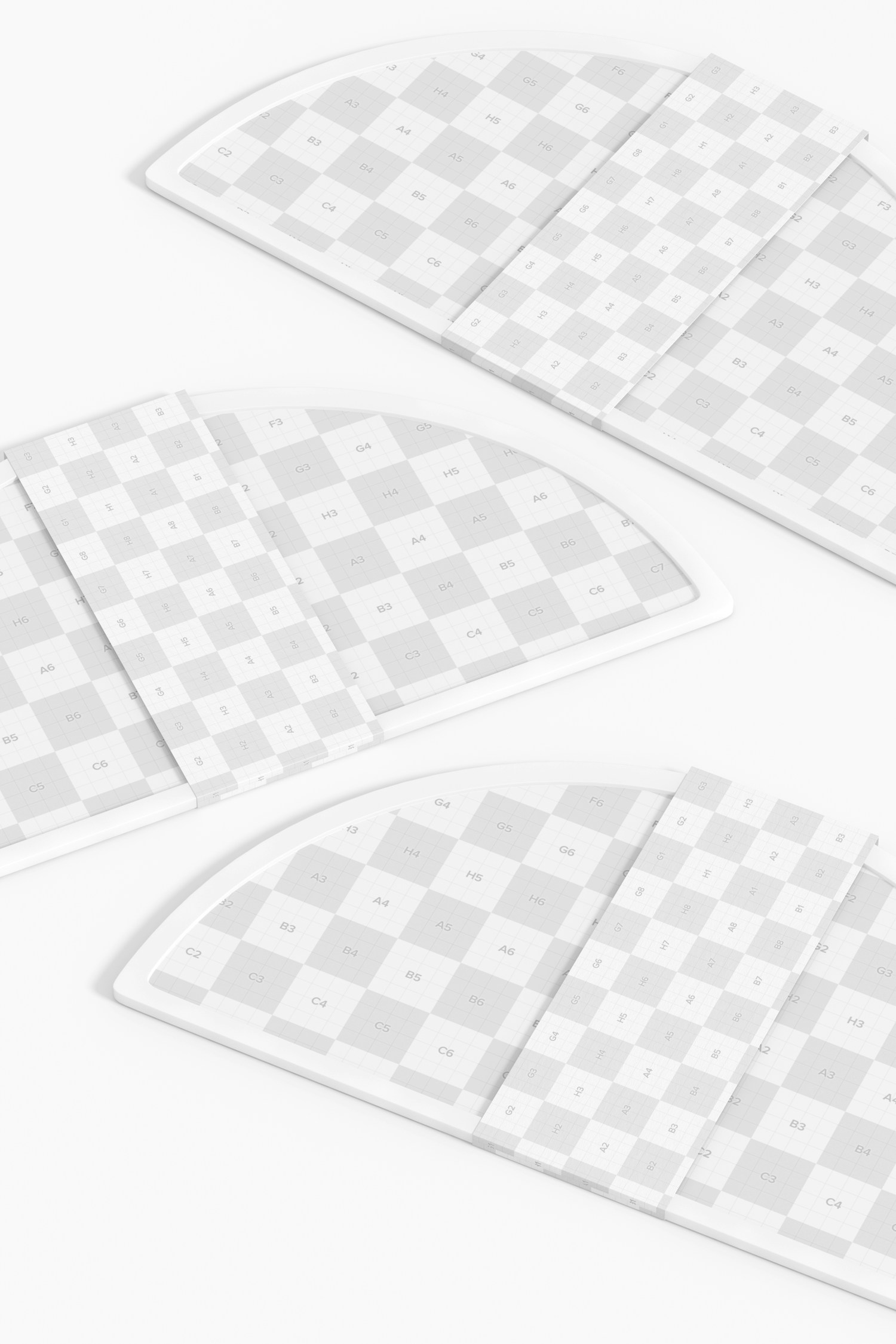 Silicone Baby Placemats Mockup, Floating