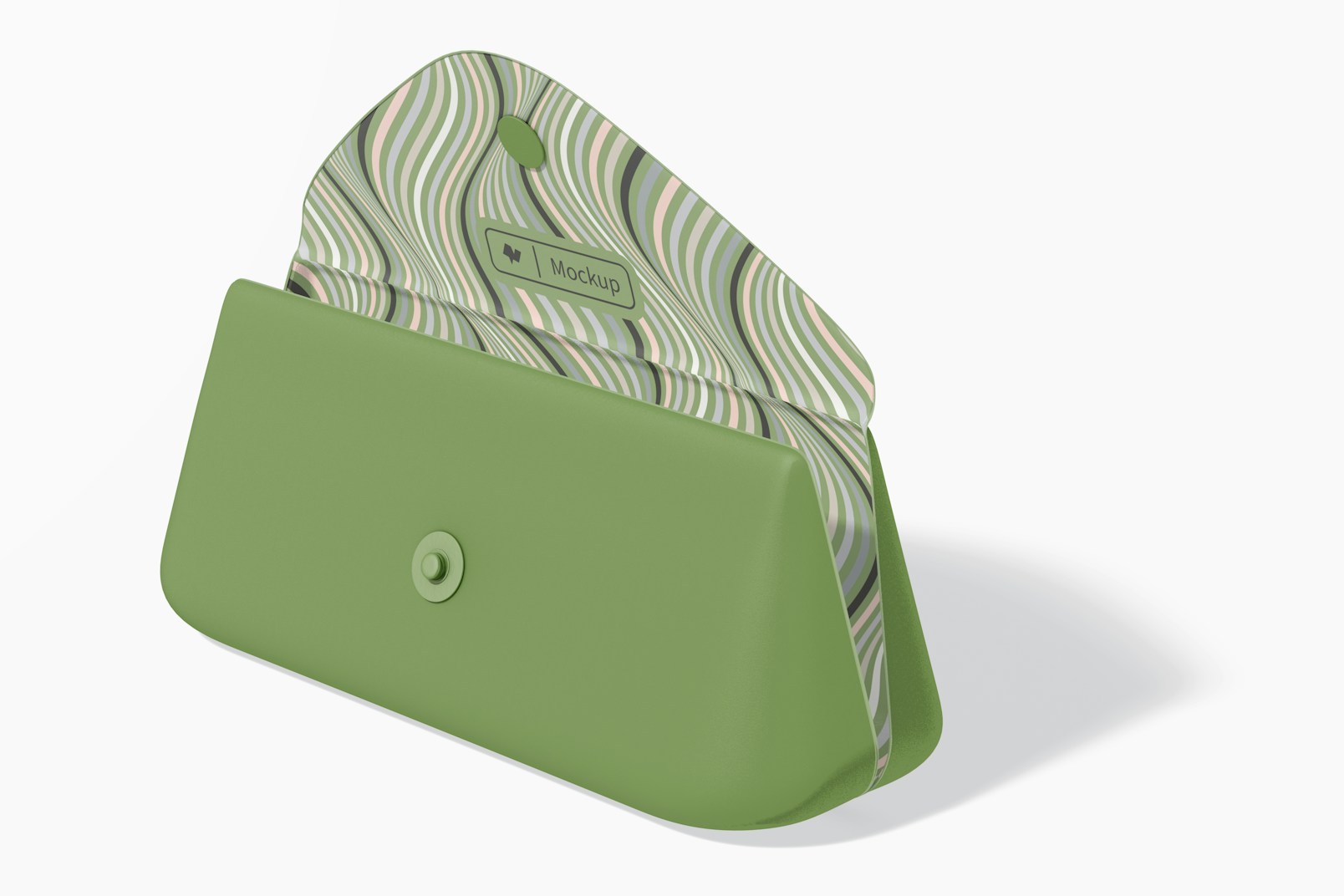 Protective Sunglasses Case Mockup, Side View