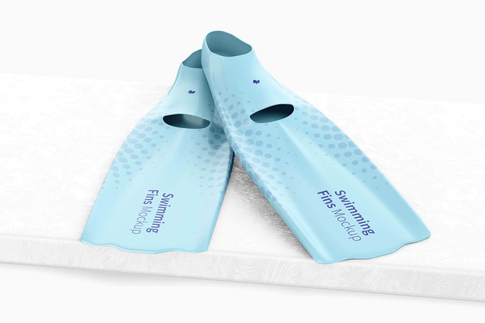Swimming Fins Mockup, Front View