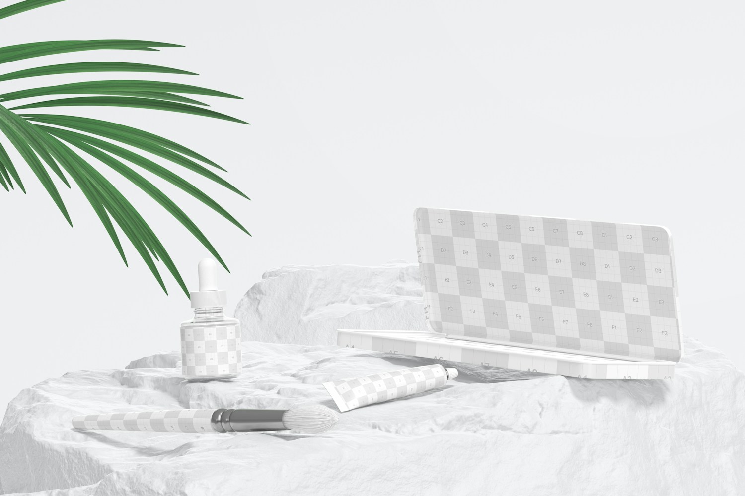 Paint Set Scene Mockup 02 Paint Set Scene Mockup 02
