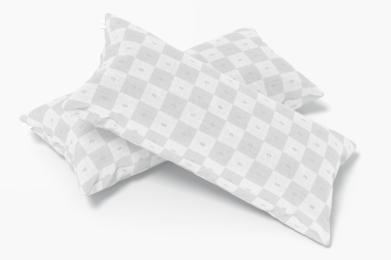 Long Rectangular Pillows Mockup, Perspective
