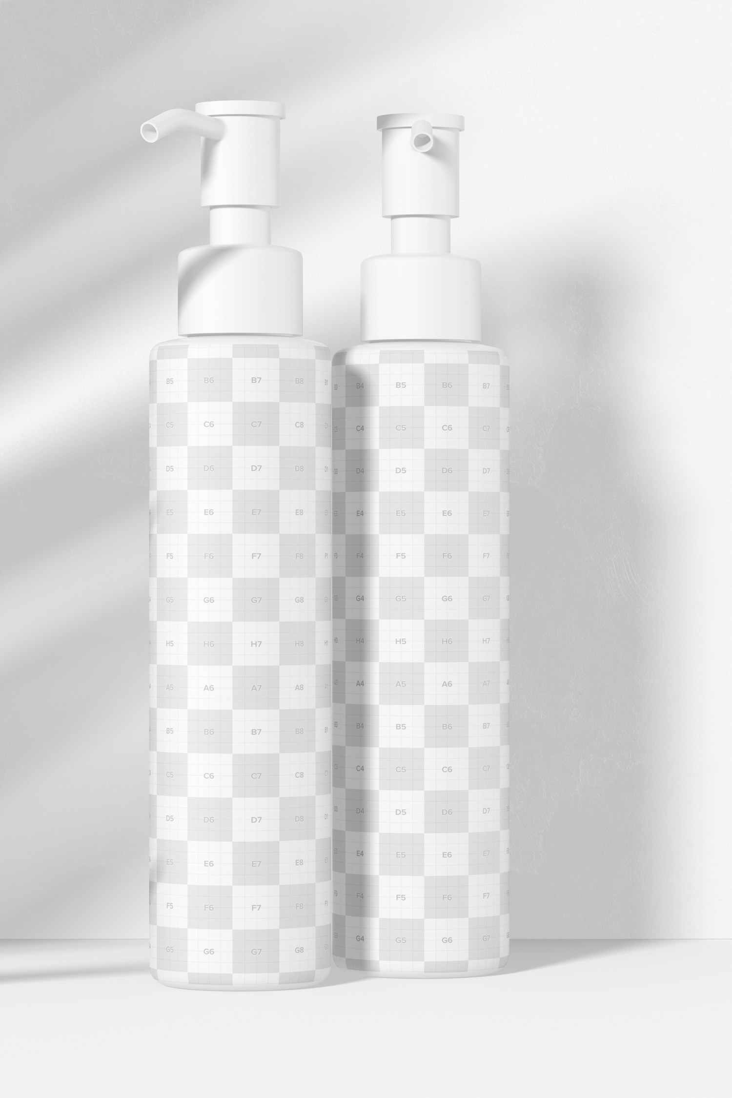 Face Cleansing Oil Bottle Mockup, Front View