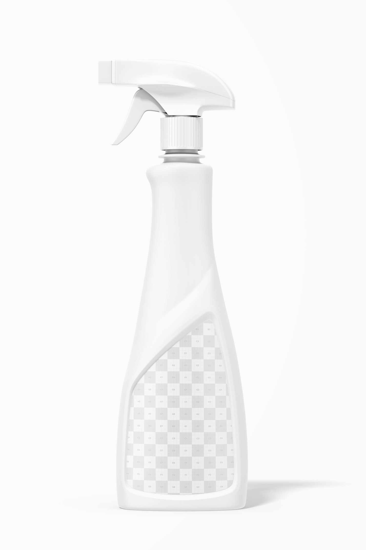 Glass Cleaner Bottle Mockup, Front View