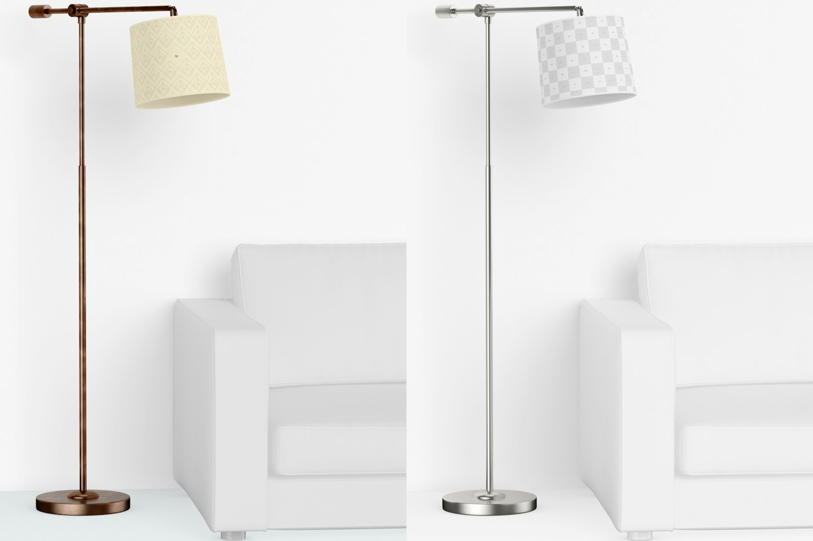 Cooper Standing Lamp with Sofa Mockup