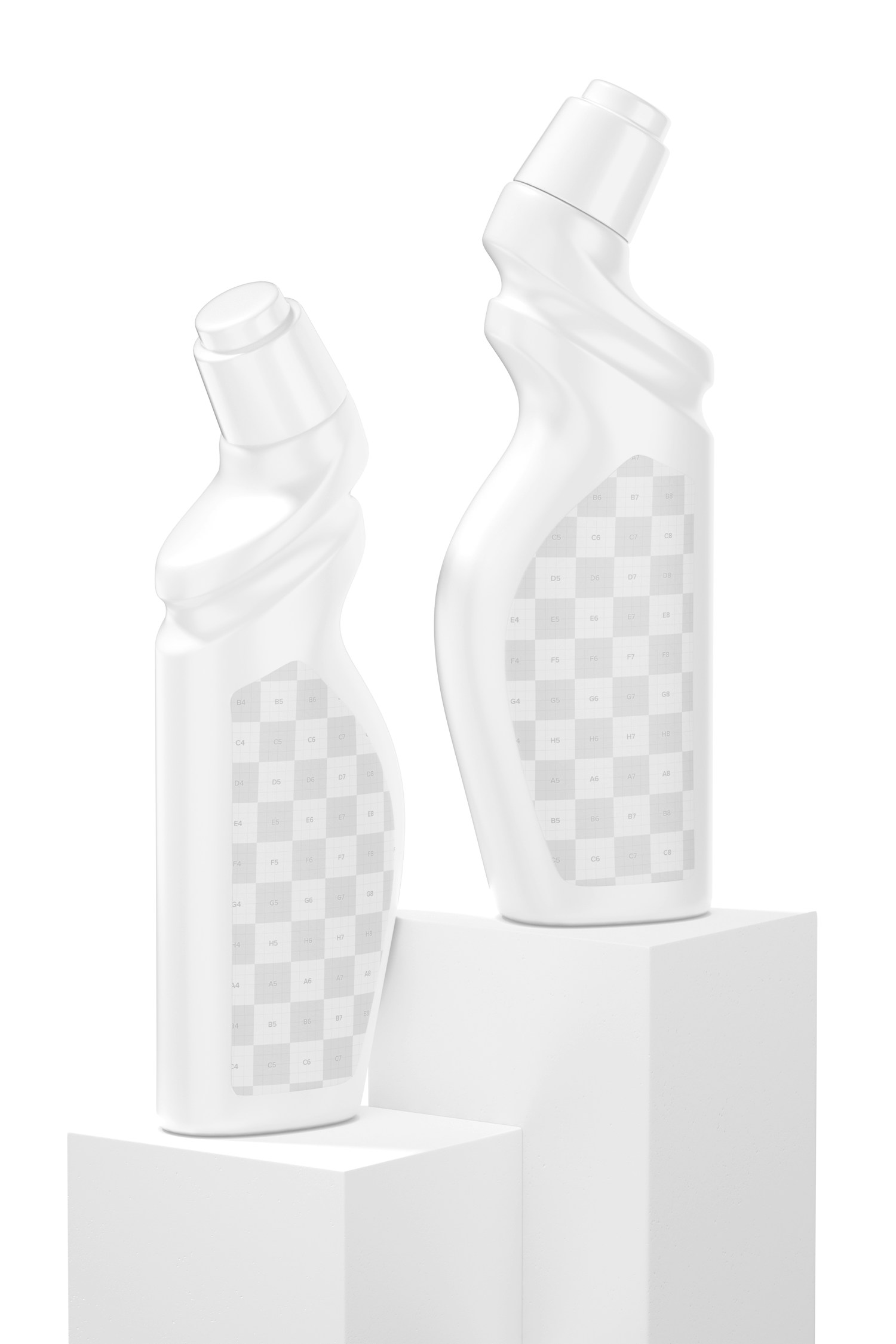 Maqueta de Botellas Plásticas de Detergente, Perspectiva