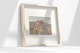 Metallic Shadow Gallery Box Frame Mockup, Leaned