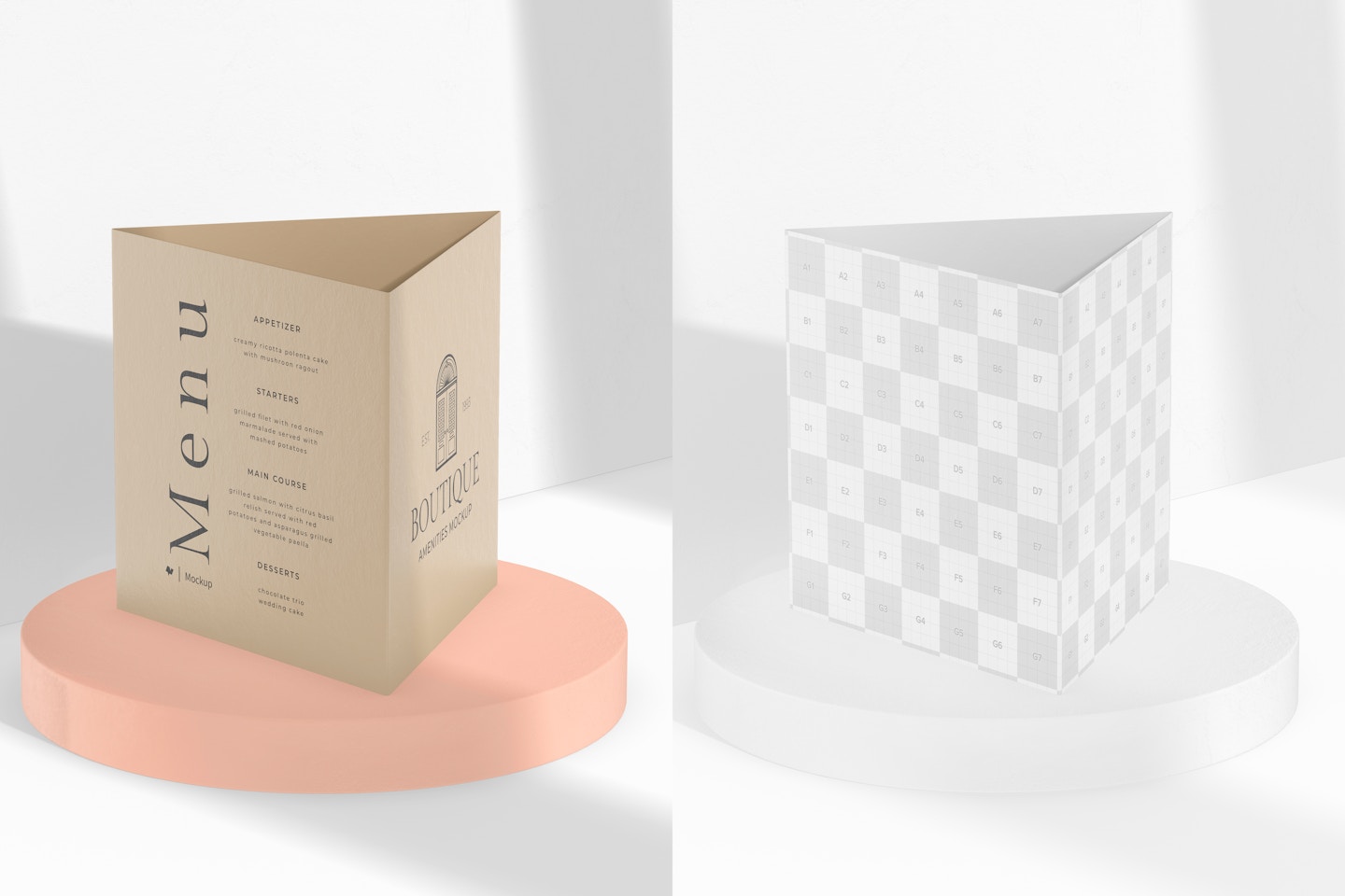 Hotel Table Tent Mockup