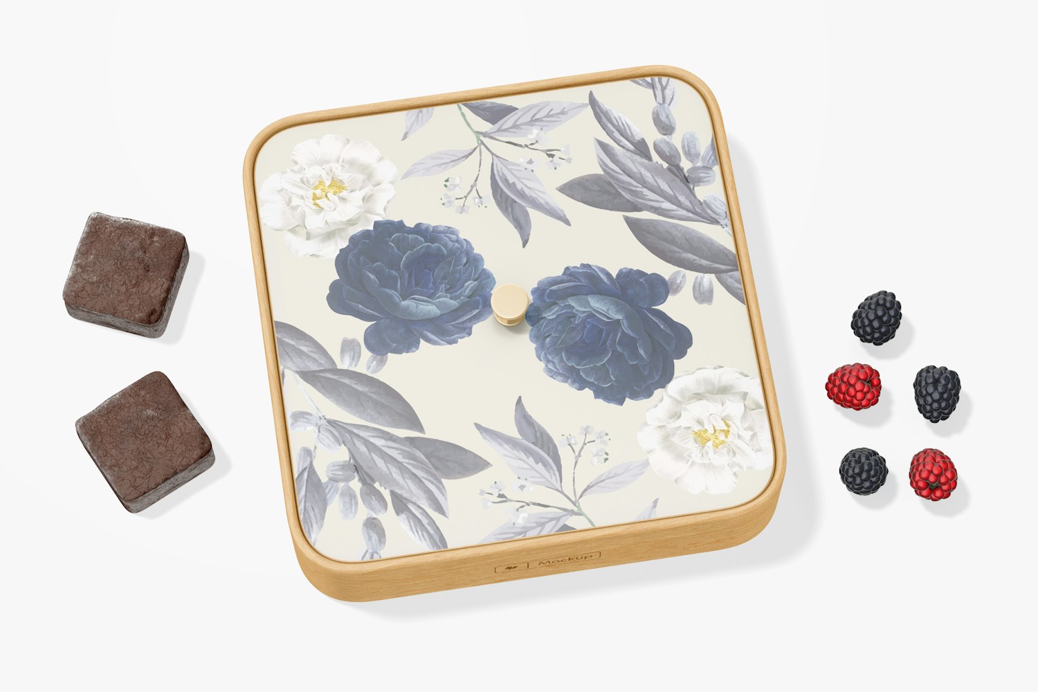 Compartment Tray with Lid Mockup Compartment Tray with Lid Mockup