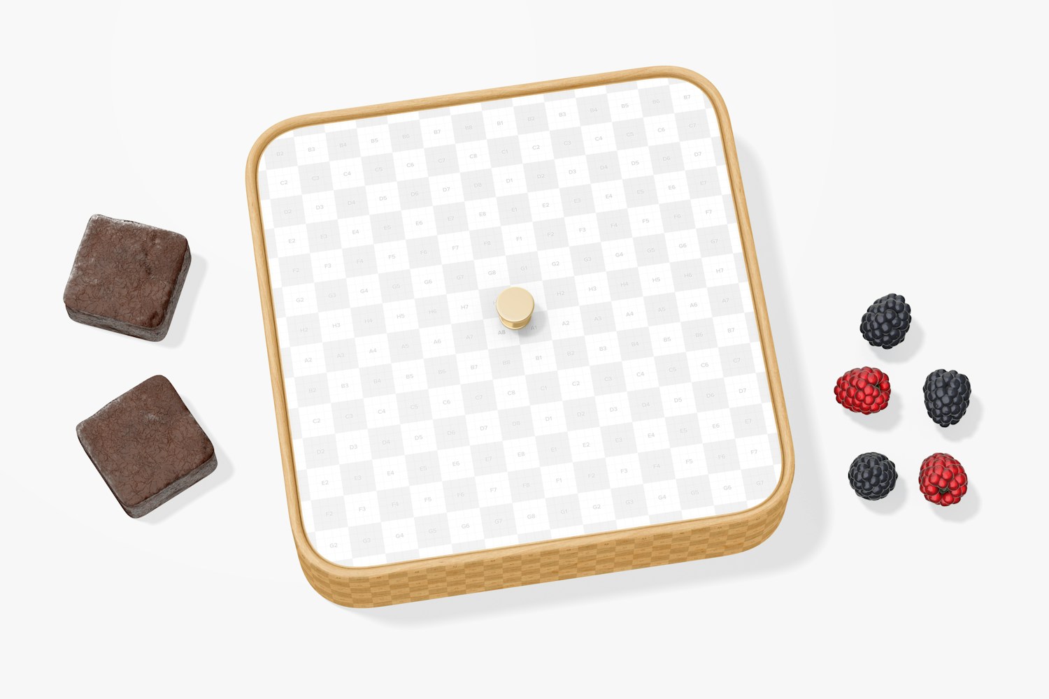 Compartment Tray with Lid Mockup Compartment Tray with Lid Mockup