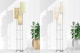 Floor Lamp Trio Mockup, with Plant Pot