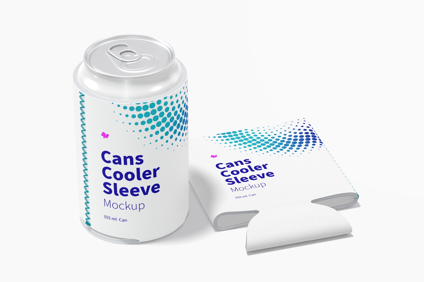 Neoprene 355 ml Can Cooler Sleeves Mockup