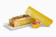 Hot Dog Tray Packaging Mockup, Front View